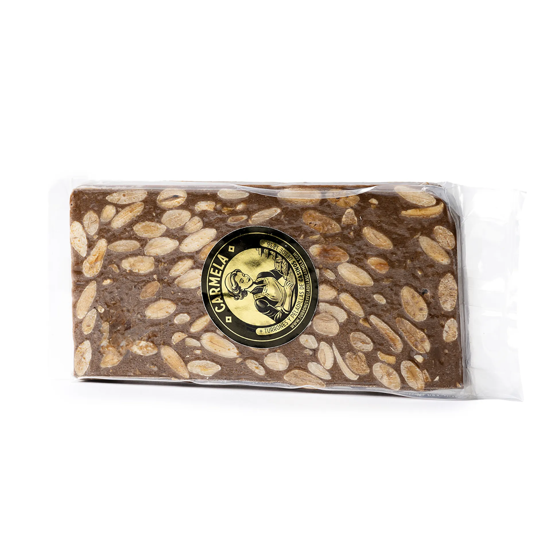 Turrón de Chocolate, praline y almendra
