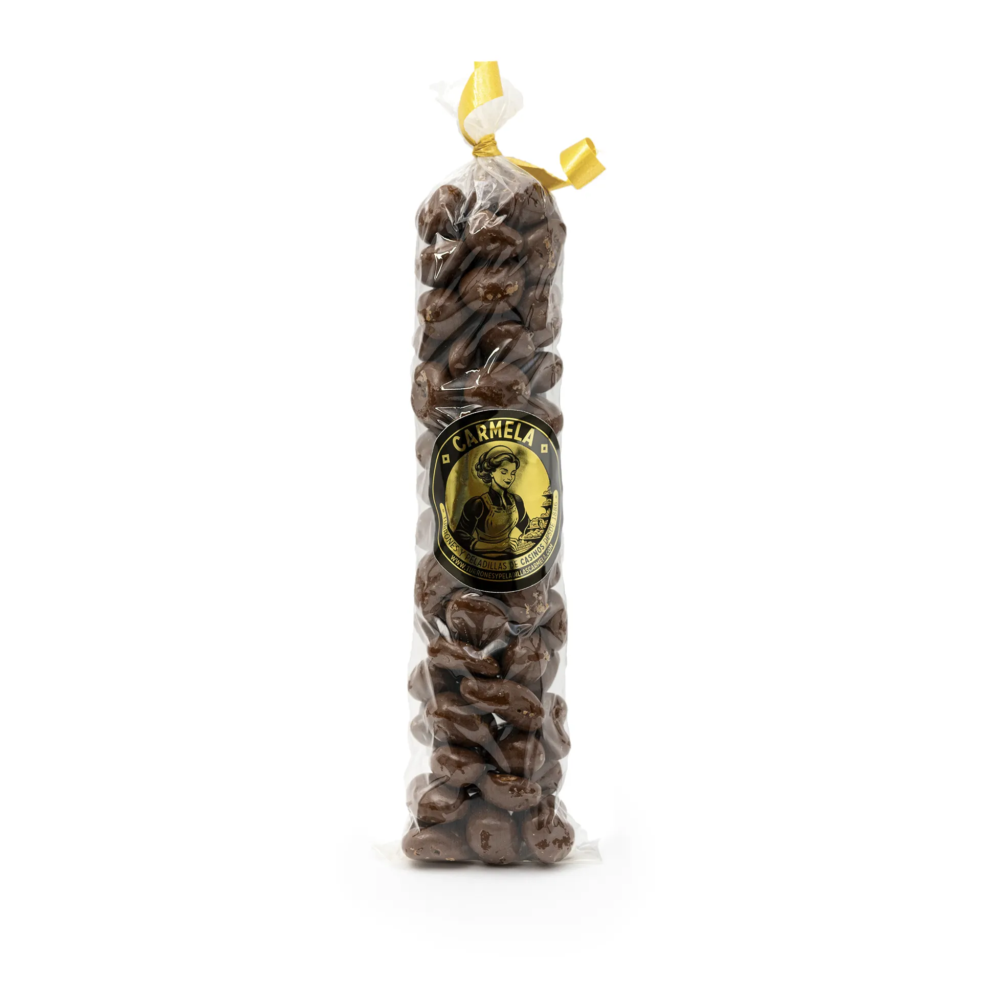 Almendra bañada en chocolate con leche