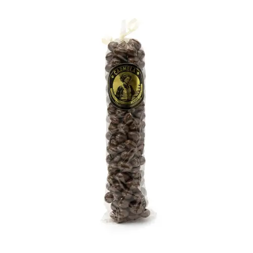 Cacahuete bañado en chocolate con leche