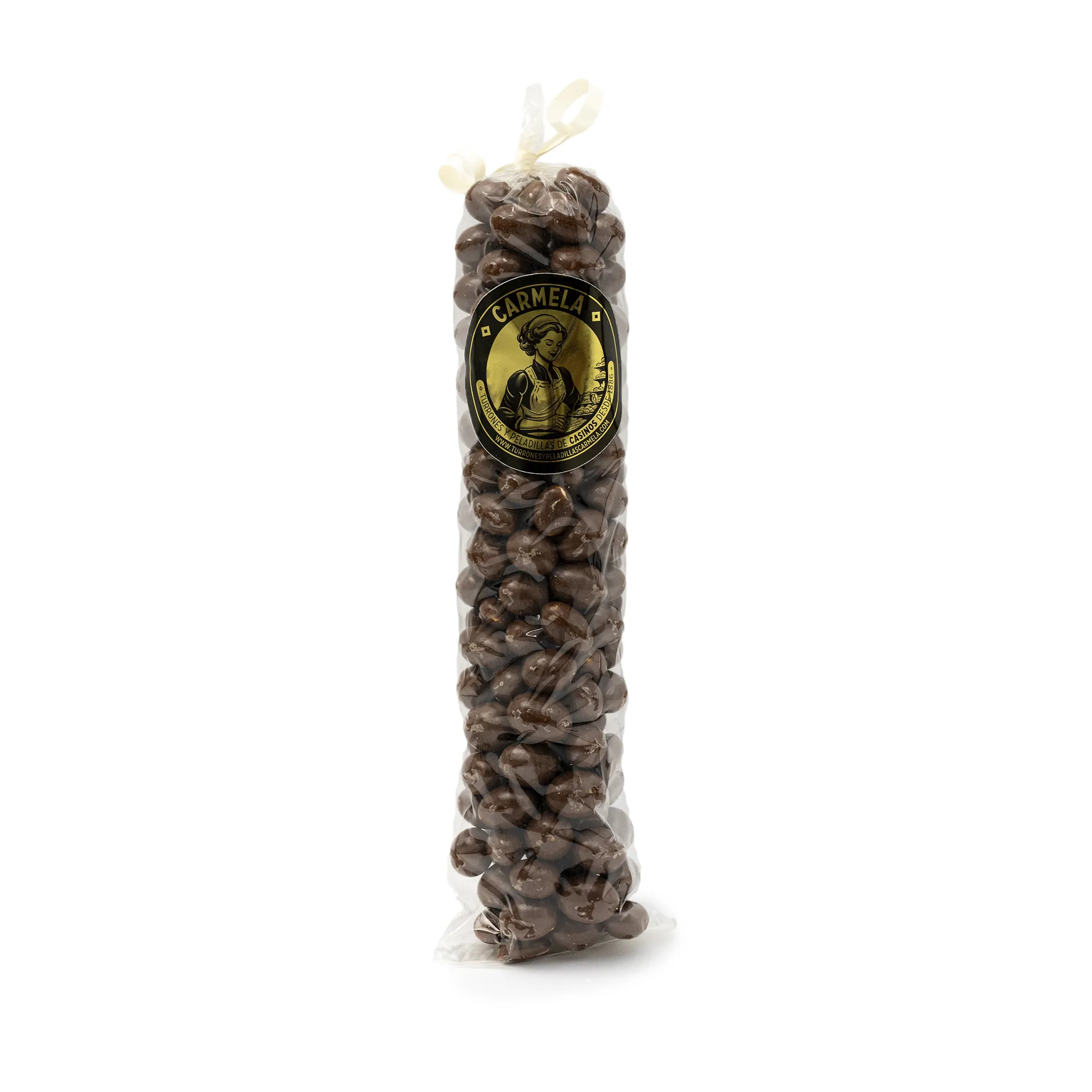 Cacahuete bañado en chocolate con leche