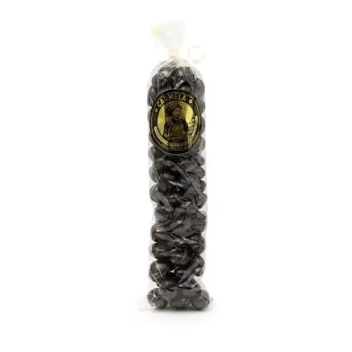 Naranja bañada en chocolate negro
